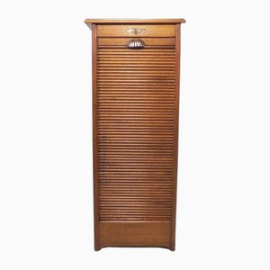 Oak Roller Shutter Box with 1 Shutter, 1930s