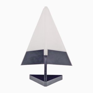 Postmoderne Wandlampe aus Metall & Glas, Italien, 1980er