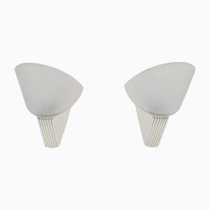 Vintage Cielo Wall Lamps from Lumiance Glass, Italy, 1980s, Set of 2