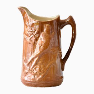 Antique Slip Pitcher with Birds, 1880