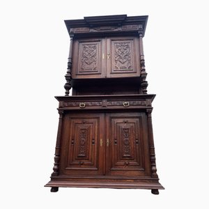 Art Nouveau Cupboard in Oak, 1900s