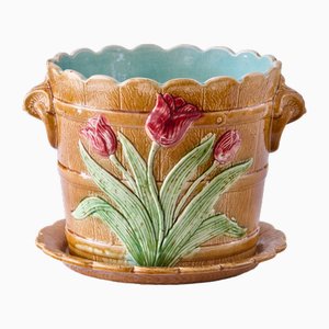 Large Antique Slip Planter from Wasmüel, 1878
