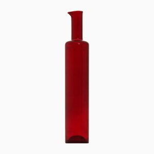 Vase en Verre Rouge par Nanny Still, 1950s