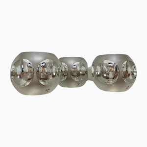 Frosted Ice Cubes Tischlampen von Peill & Putzler, 1960, 3er Set