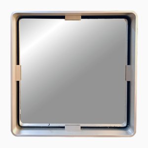 Formanova Square Aluminium Wall Mirror, Italy, 1970s