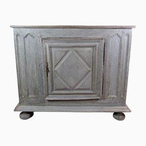 Mueble para alimentos pintado en gris, década de 1720