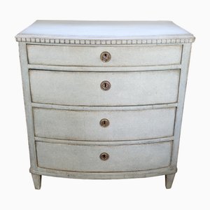 Painted Chest of Drawers in Greenish Color, 1790s