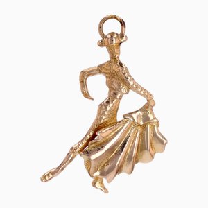 18 Karat Yellow Gold Charm Pendant, 1960s