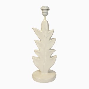 Ceramic Sculptural Leaf Table Lamp by Pierre Casenove for Lunéville in the style of Giacometti, France, 1990s