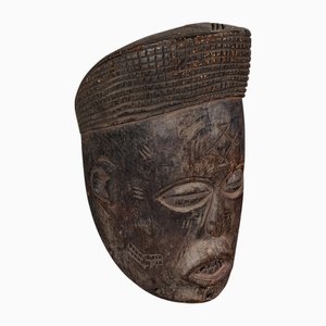 Masque Chokwe en Bois Dur, Afrique Centrale, 1890s
