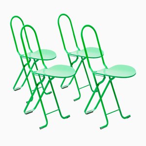 Dafne Folding Chairs by Gastone Rinaldi for Thema Italia, 1980s, Set of 4