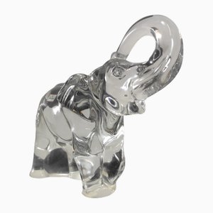 Crystal Elephant from Baccarat, 1980s