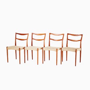 Teak Dining Chairs by Johannes Andersen, 1950s, Set of 4