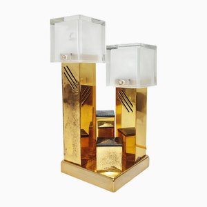 Metal Table Lamp, Italy, 1970s