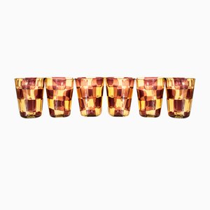Italian Cocktail Glasses in Murano Glass by Mariana Iskra, Set of 6