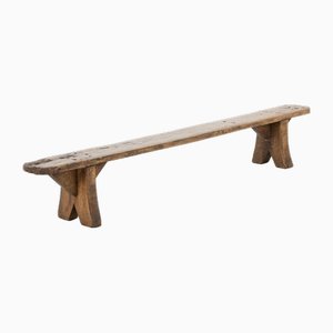 Banc Bas Décoratif en Bois, France, 1850s