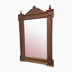 19th Century Carved Oak Mirror, Germany