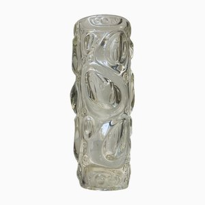 Vintage Glass Vase by Frantisek Peceny for Sklo Union, Czech, 1970s