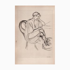 Henri Matisse, Chica sentada, Litografía original, 1920