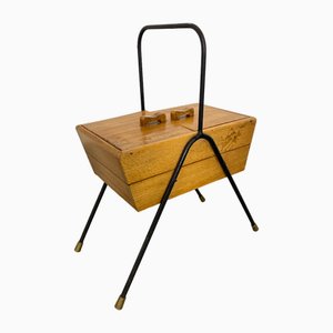 Vintage Mid-Century Nähkästchen, 1950er