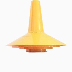 Mid-Century Danish Space Age Plastic Pendant by Bent Karlby for Ask Belysning, 1960s