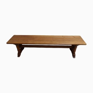 Banc Brutaliste en Chêne, 1960s