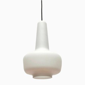 Lampada a sospensione Kreta Mid-Century in vetro di Jacob E. Bang per Fog & Mørup & Holmegaard, anni '60
