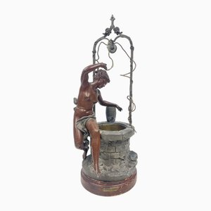 Artista francés, Le Puits Fleuri, de 1890 a 1910, latón y metal