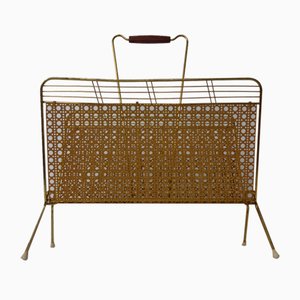 French Metal Magazine Rack, 1960s