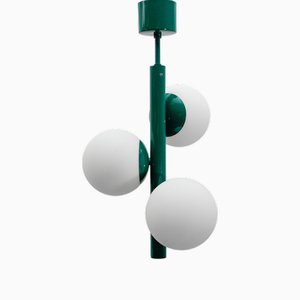 Mid-Century Modern Green Sputnik Pendant Lamp by Kaiser Leuchten, Germany, 1960s
