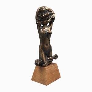 Weiblicher Akt aus Bronze von Sandor Naval für Reinecke, 1960er