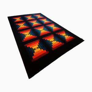 Alfombra geométrica de lana de Missoni para T&J Vestor, años 80