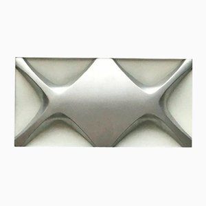 Mid-Century Space Age Cross Oyster Style Wall Lamp by Klaus Link for Heinz Neuhaus Leuchten, Germany, 1960s, Set of 2