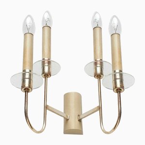 Mid-Century Hollywood Regency German Wall Chandelier Lamps from Vereinigte Werkstätten, 1960s, Set of 2
