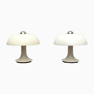 Mid-Century Space Age German Mushroom Table Lamp from Kontakt-Werkstätten / Staff, 1960s, Set of 2