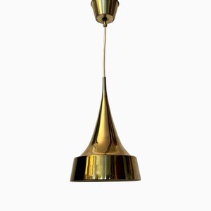 Lámpara colgante escandinava Mid-Century de latón de Eje Ahlgren para Bergboms, años 60