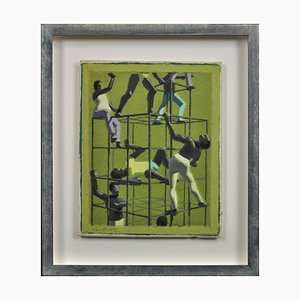 John Newberry, The Climbers, Mid 20th Century, Oil Painting, Framed