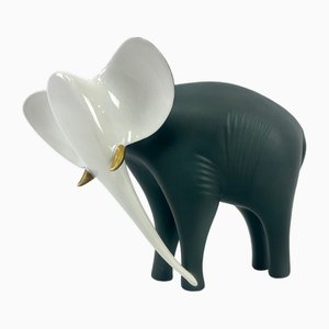 Figurine Éléphant Mid-Century par Jaroslav Jezek pour Royal Dux, 1960s