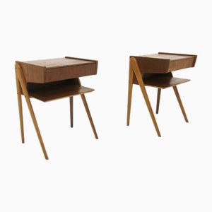 Teak Bedside Tables, Sweden, 1960s, Set of 2