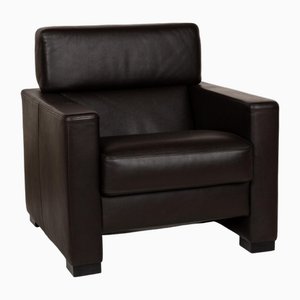Fauteuil Francis en Cuir de Brühl
