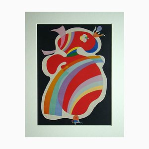 After Wassily Kandinsky, La Forme Rouge, 1969, Lithograph