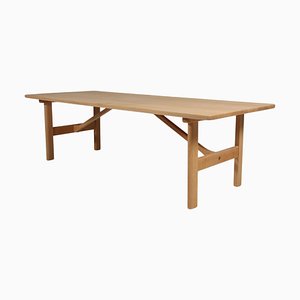 Coffee Table in Soap Treated Oak Model 268 attributed to Børge Mogensen for Fredericia, Denmark, 1960s