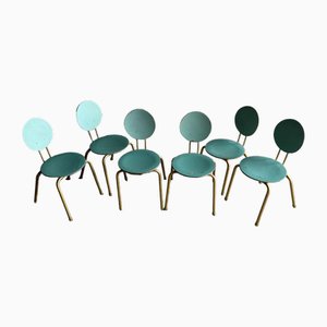 Vintage Blue and Gold Kids Chair