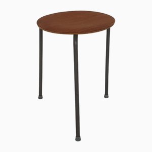 Tripod Hocker aus Teak & Metall, Dänemark, 1960er