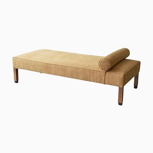 Art Deco Daybed in Stonewashed Linen, 1930s