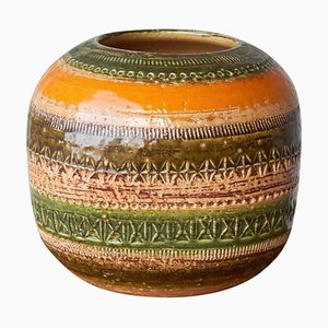 Vaso Sahara Studio vintage in ceramica di Aldo Londi per Ceramiche Paoli, anni '60