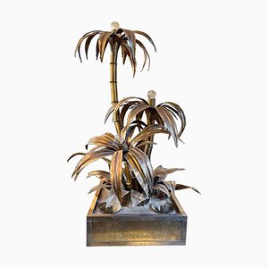 Vintage Palm Tree Floor Lamp from Maison Jansen, 1970