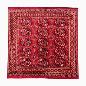Quadratischer Vintage Bokhara Teppich, 1950er