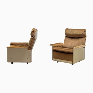 Sillones vintage con respaldo alto de Dieter Rams para Vitsœ, años 60. Juego de 2