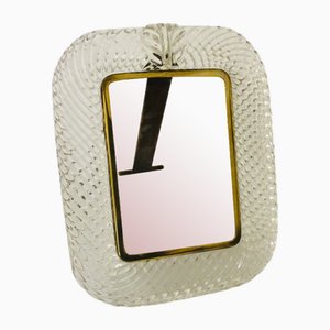 Marco de fotos vintage de cristal de Murano, años 40